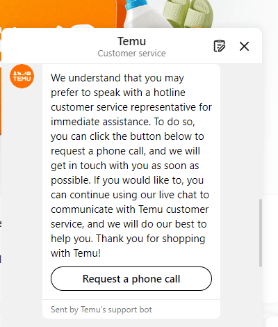 image 5 Temu customer service phone number
